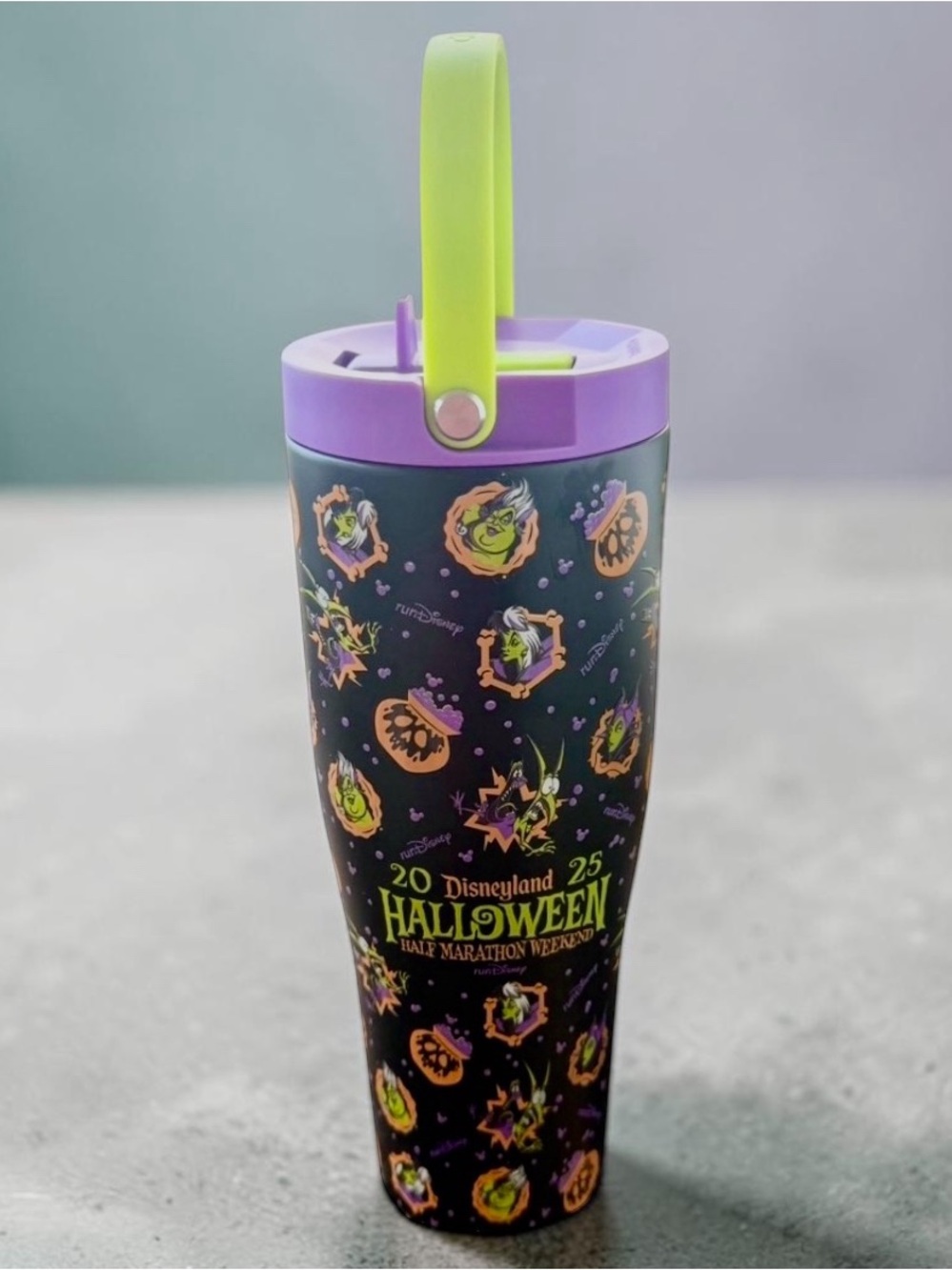 Disneyland Halloween Corkcicle Water Bottle 1/2 Marathon RunDisney Tumbler 2025